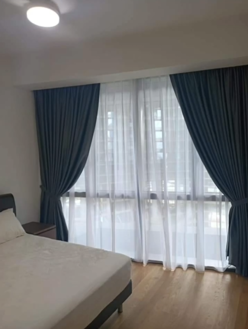 Set of Canvas curtains with eyelets