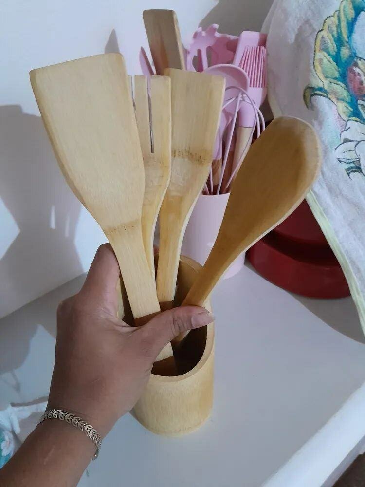 Set d'ustensiles en bambou