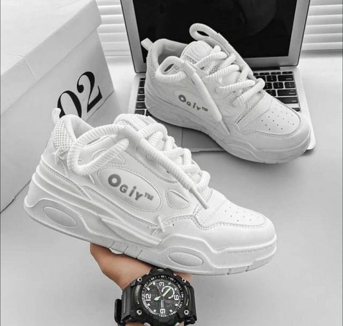 Sneakers blancs pour hommes