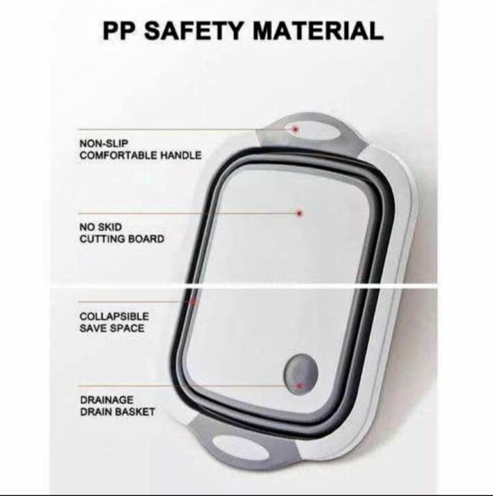 3 in 1 chopping board sieve and bowl