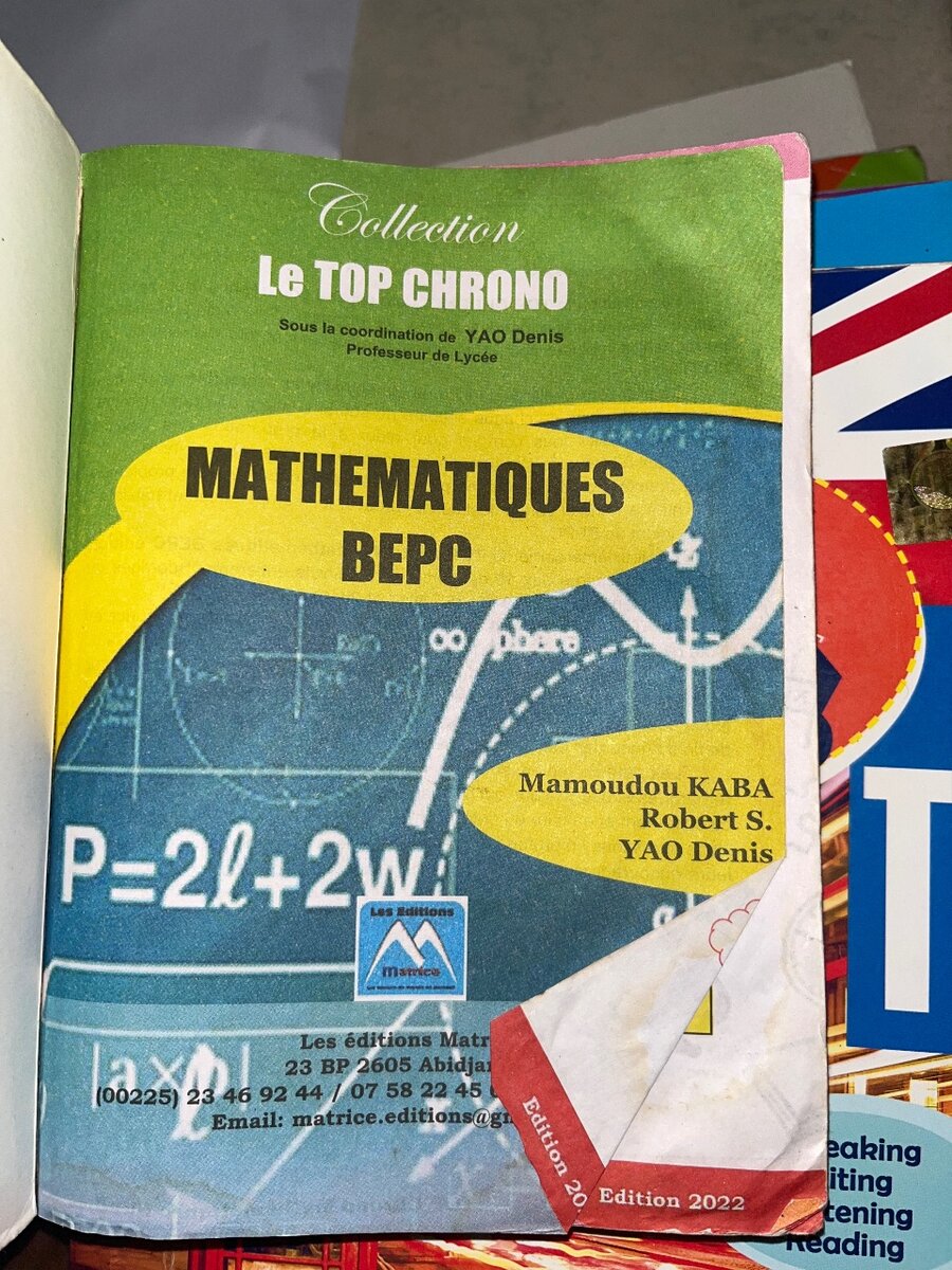 Annales Maths 3ème BEPC 2022