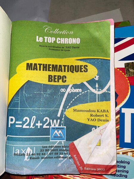 Annales Maths 3ème BEPC 2022