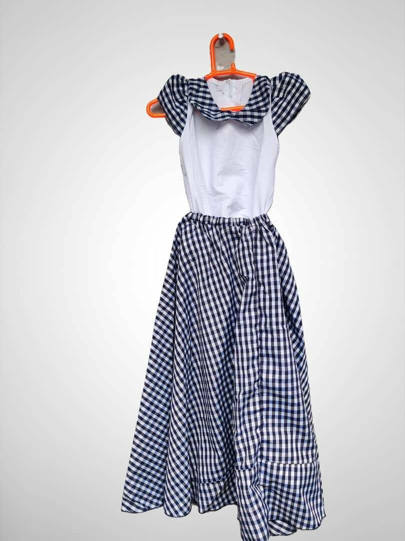 Robe à Carreaux Enfant Élégante