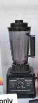 The blender is black