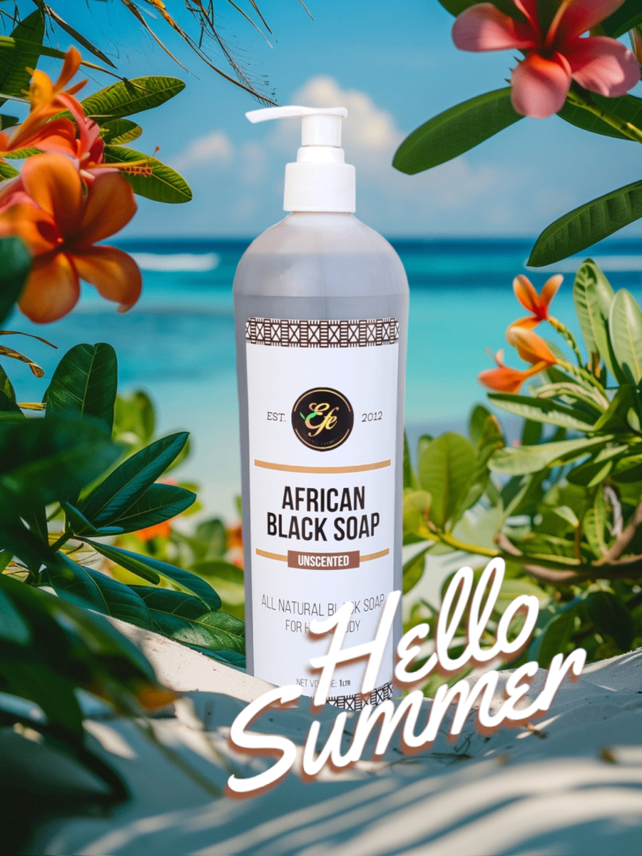 Unscented African Black Soap Bath Gel 1.2Ltrs