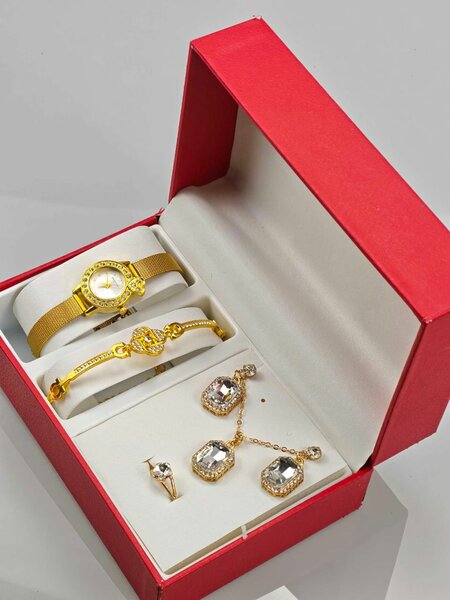 Ensemble Bijoux Doré Luxe