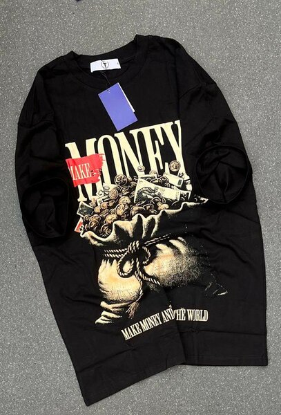 T-shirt imprimé argent