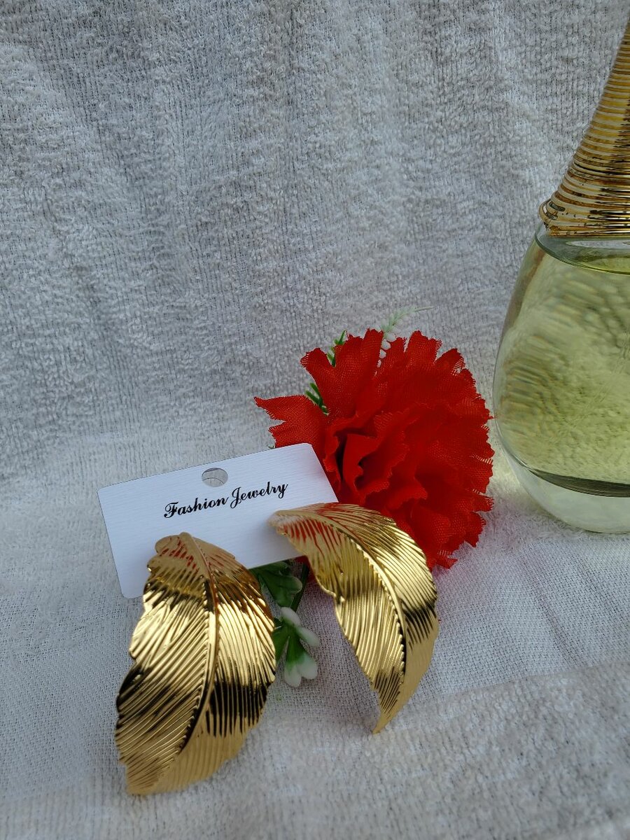 Boucles d'oreilles dorées élégantes