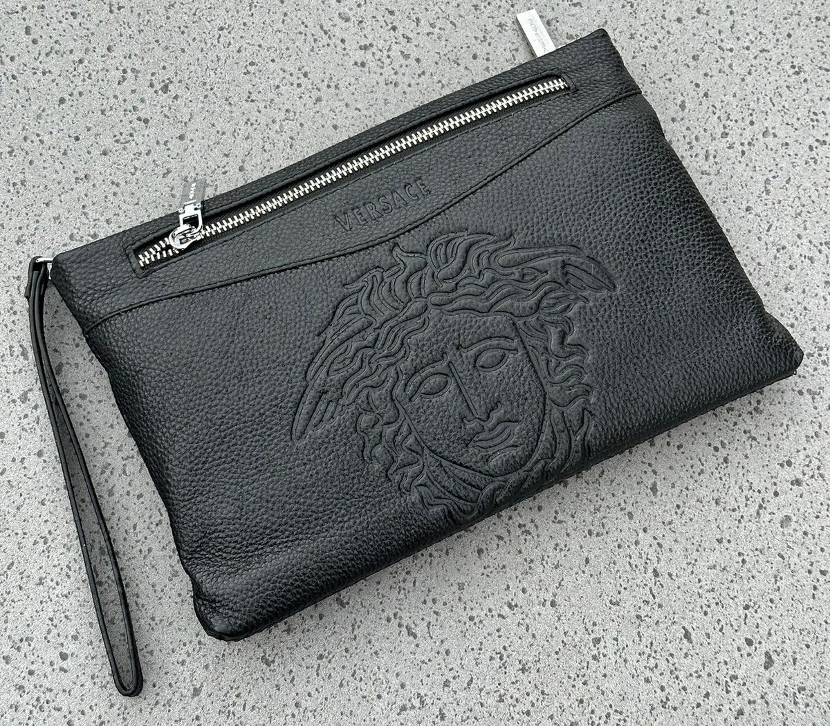 Casual Mens Soft Leather Hand Clutch Bag