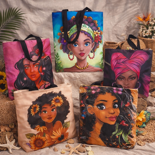 Sac en toile artistique