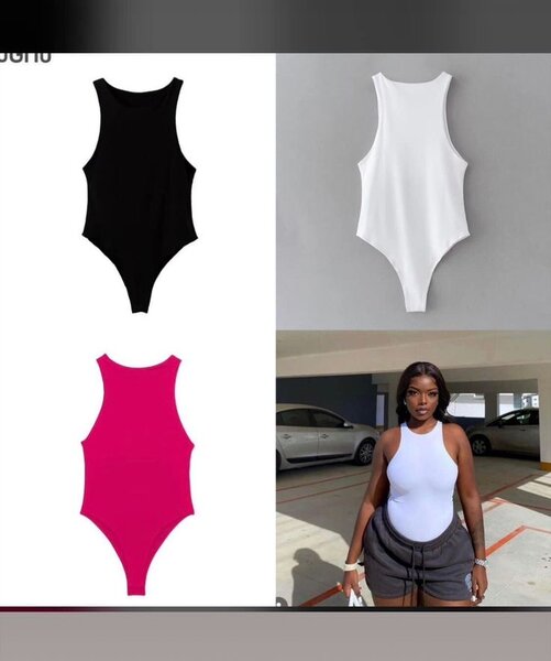 Bodysuit élégant sans manches