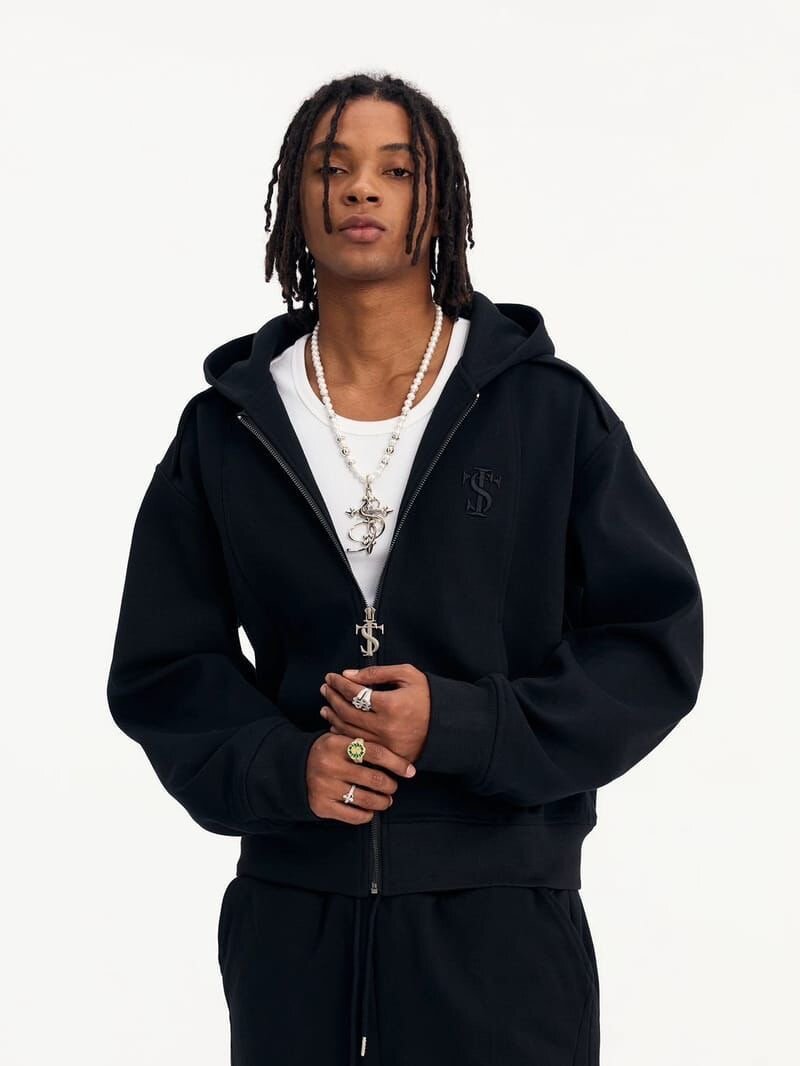 Ensemble jogging noir luxe