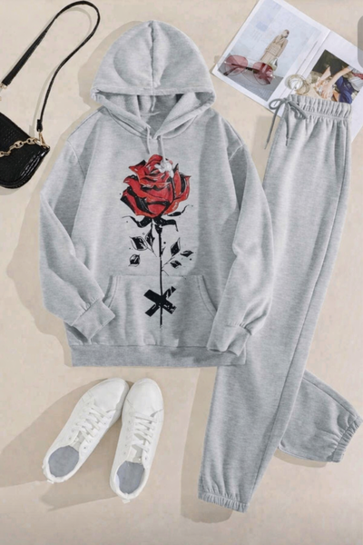 Survêtement à capuche imprimé