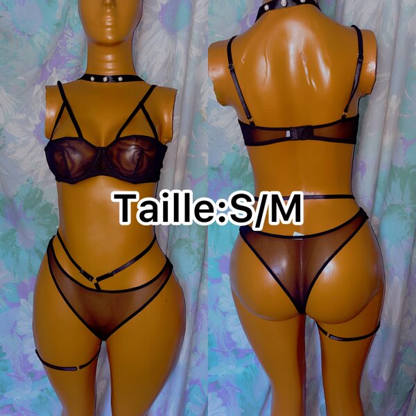 Ensemble lingerie sexy dentelle
