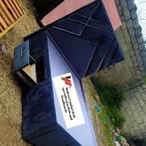 custom made bed with a high base