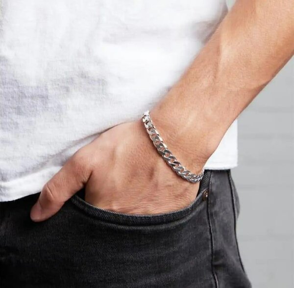 Men's Chain and Bracelet Set