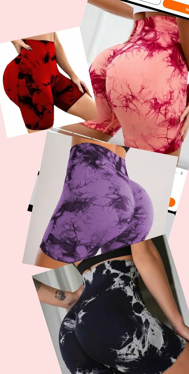 Shorts de sport tie-dye