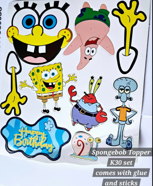 Spongebob topper for decorating cakes