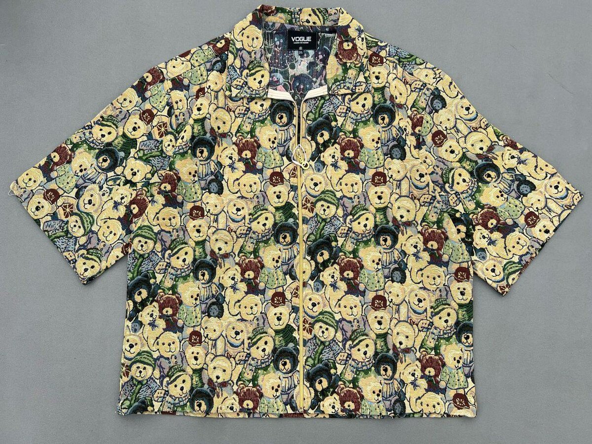 Chemise imprimée ludique unisexe