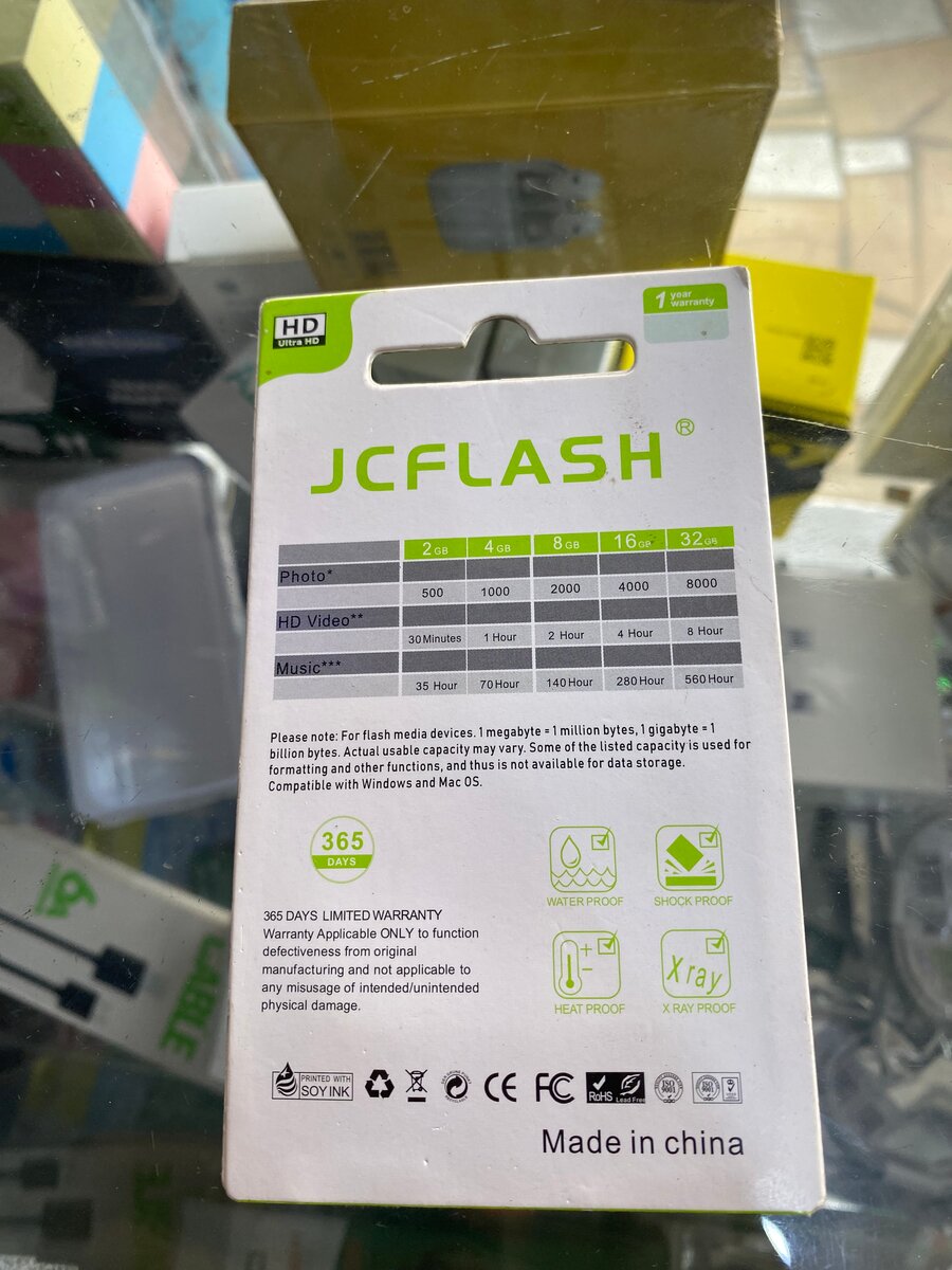 Carte Micro SD JCFLASH 4GB