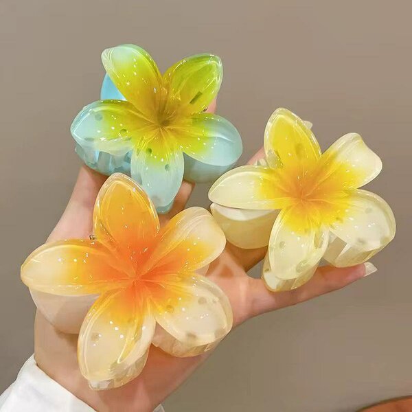 Barrettes Fleur Colorées Élégantes