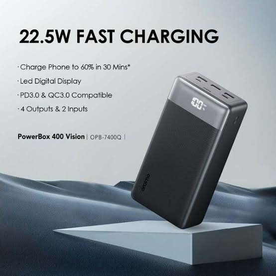 Chargeur Oriamo 22.5W Rapide