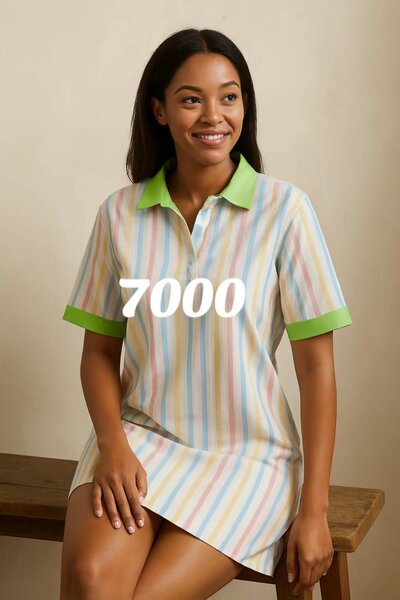 Robe décontractée à rayures