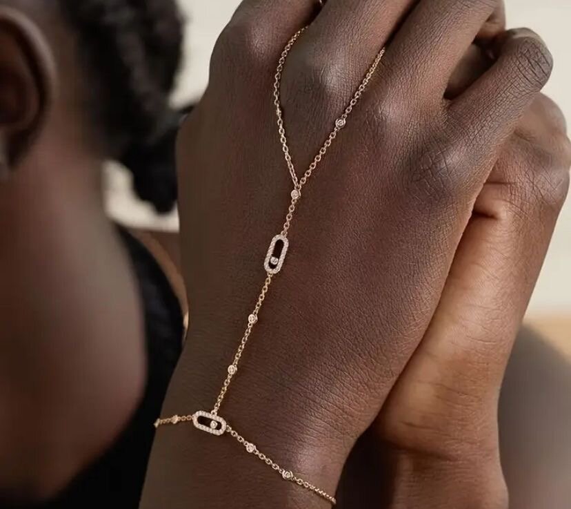 Bracelet chaîne en or avec fermoir