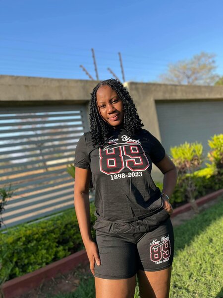 Women's two-piece with shorts, black