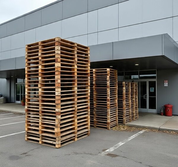 Palettes en bois résistantes
