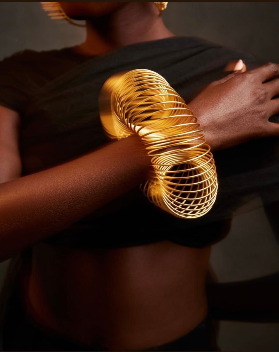 Bracelet en acier doré