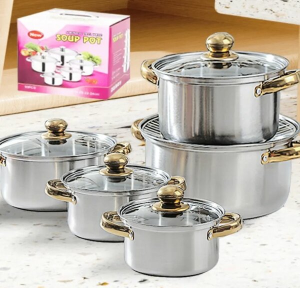 Ensemble de casseroles inox