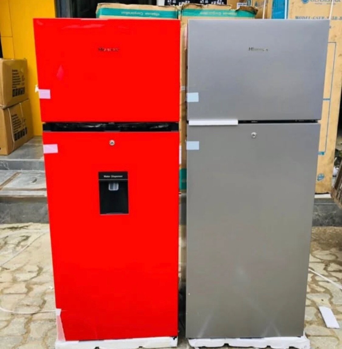 Hisense double door fridge