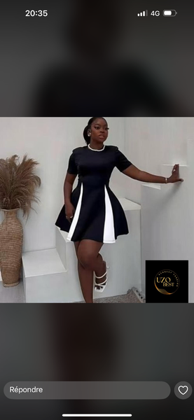 Robe élégante bicolore