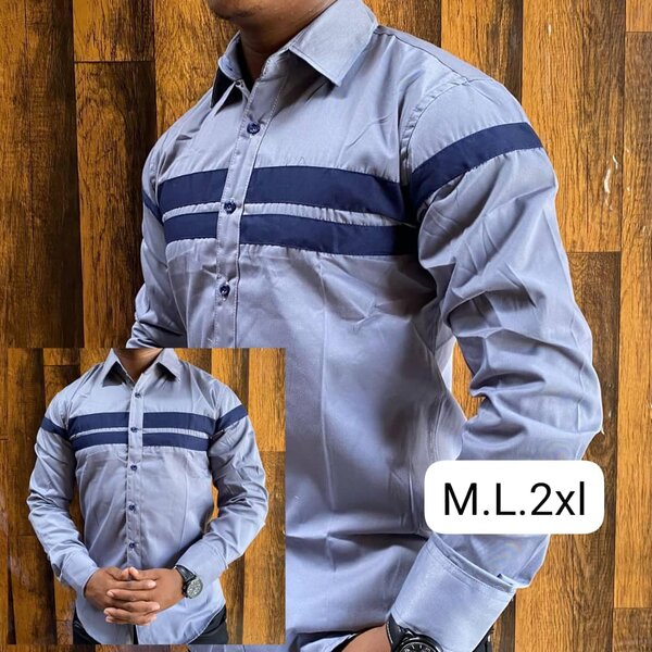 Stylish men's shirt with long sleeves