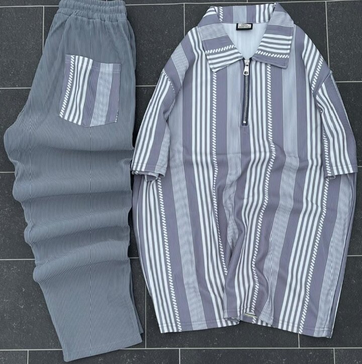 Ensemble décontracté rayé