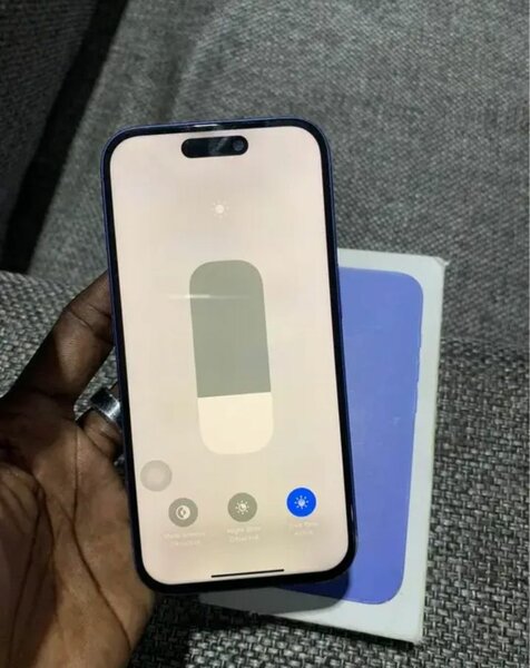 Smartphone moderne bleu