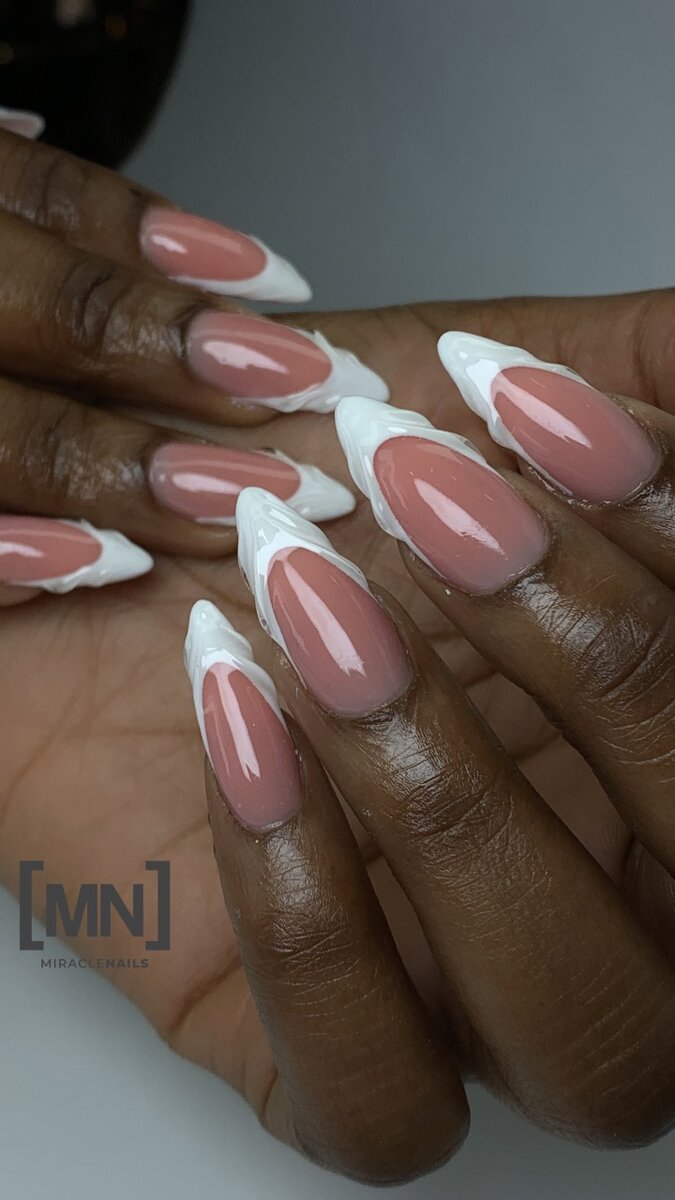 French acrylic nail set