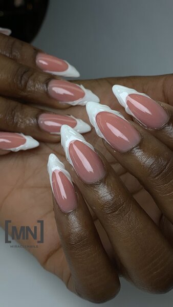 French acrylic nail set