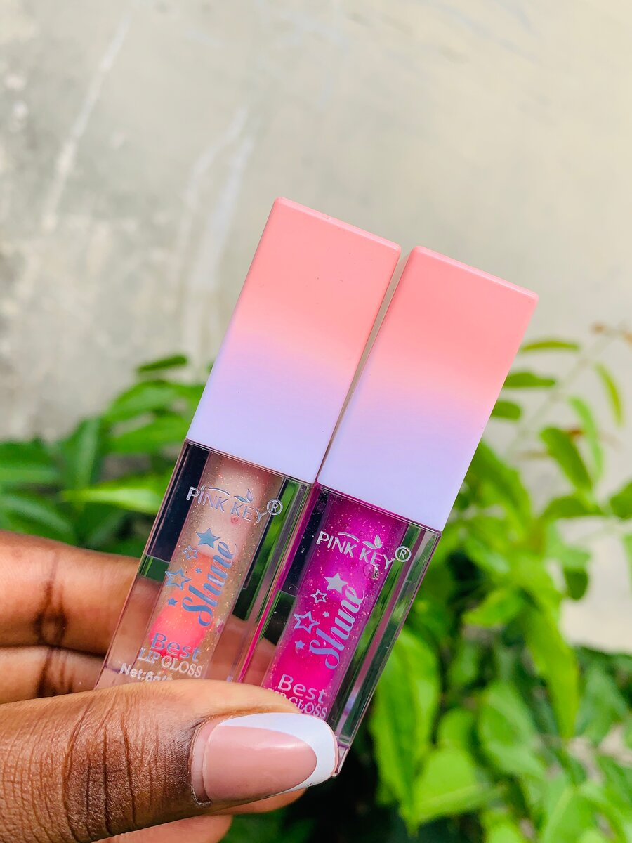 Gloss  Pink Key pailleté