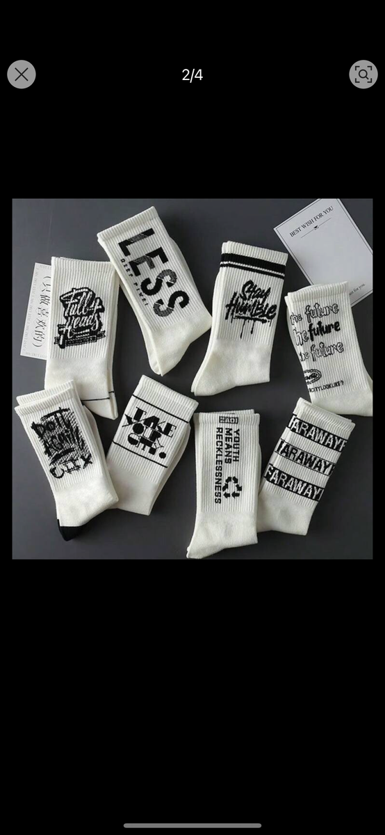 Chaussettes Unisexes en Coton Design