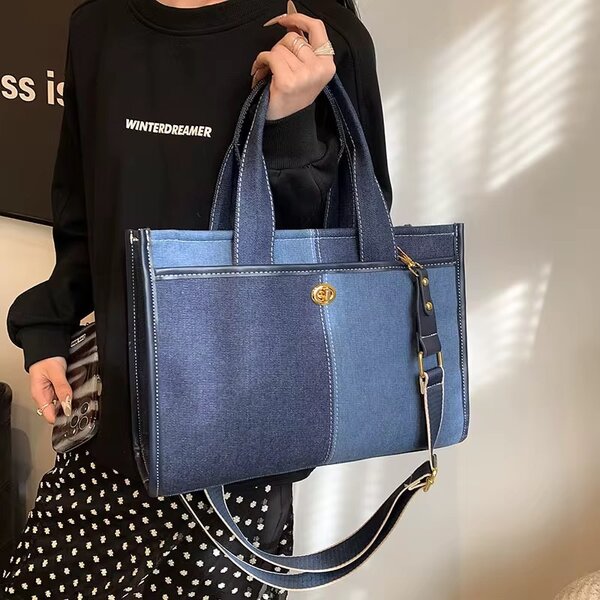 Sac à main en denim tendance