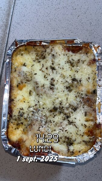 Lasagne maison gratinée