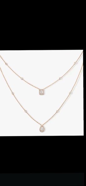 Collier double rang chic
