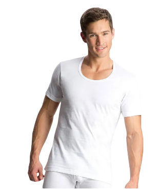 Pack of 6 Men's Half Sleeves Cotton Vest