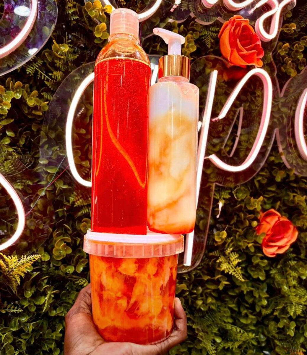 Ensemble de soins corporels exfoliants