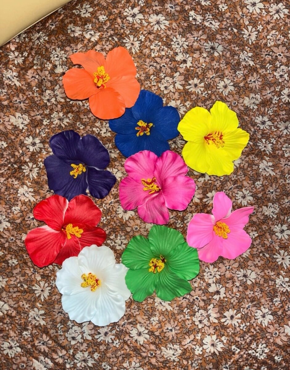 Barette fleur  cheveux