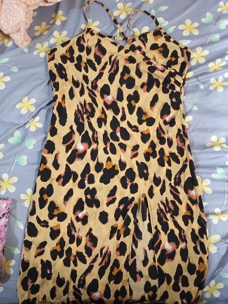 Robe à imprimé léopard