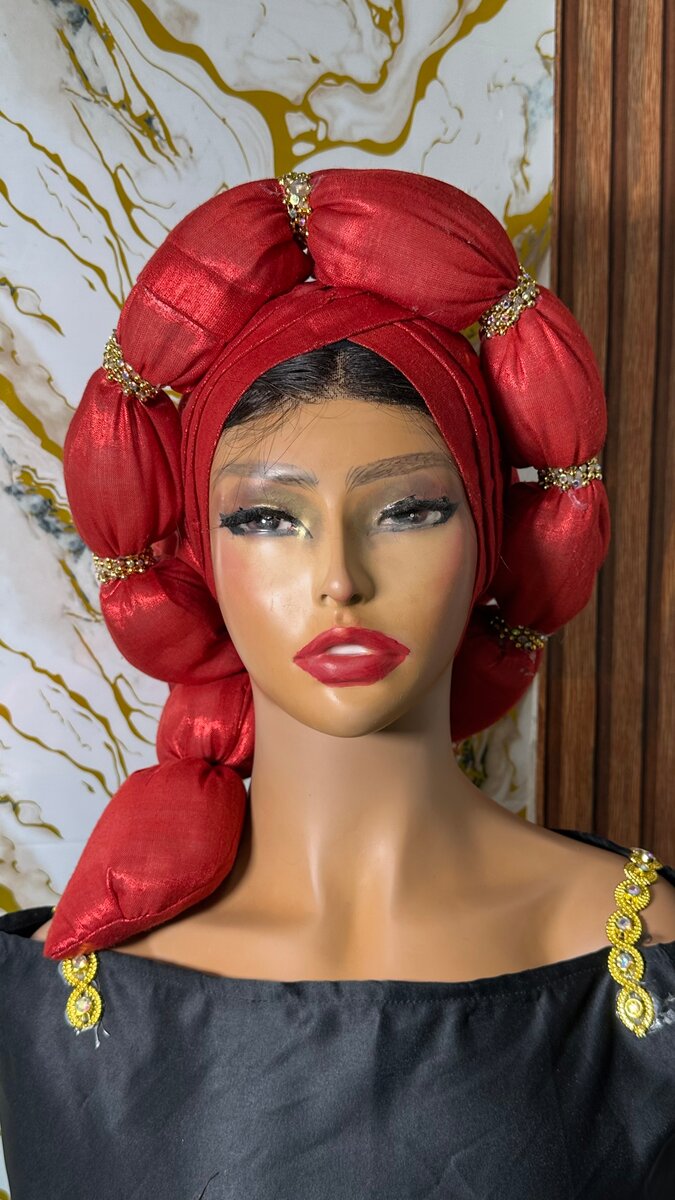 Turban en soie élégante