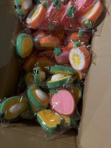 Éponge en forme de fruits